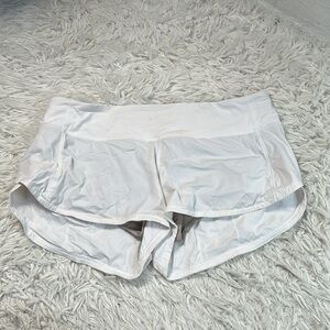 Lululemon Speed Up Short *2.5" White